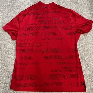 Nike Tiger Woods Golf Red Shirt